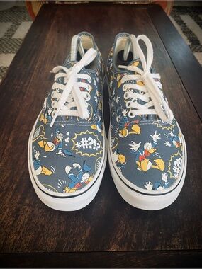 Vans Disney Donald Duck Graphic Lace-Up Sneakers - Blue